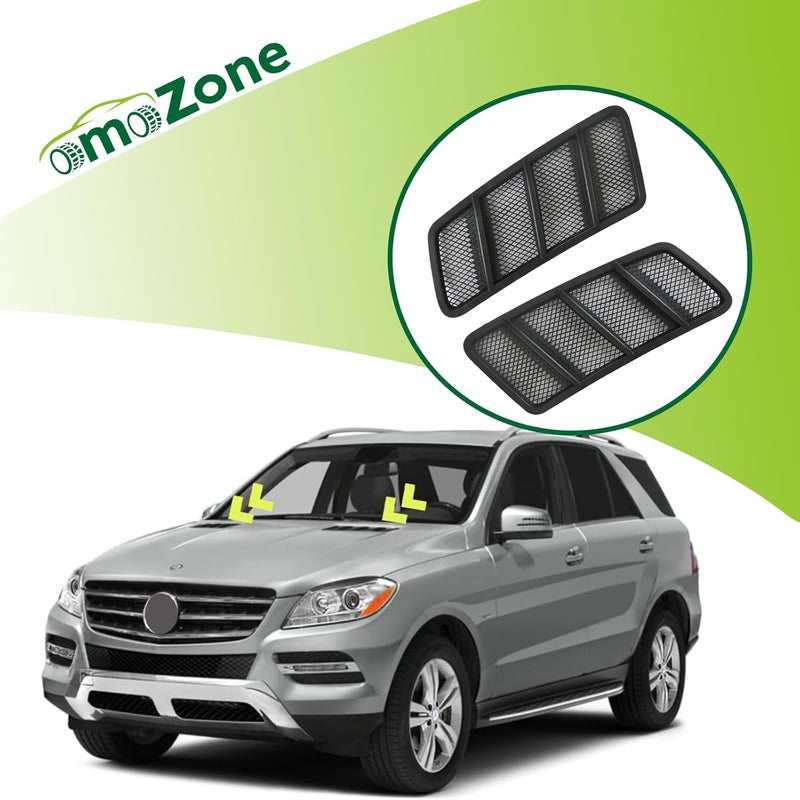 omoZone غطاء شبكة تهوية غطاء غطاء الهواء للغطاء متوافق مع مرسيدس بنز ML550 ML63 2012-2015، GL350 GL450 GL550 GL63 AMG 2013-2016 يستبدل 1668800105 1668800205 - Image 2